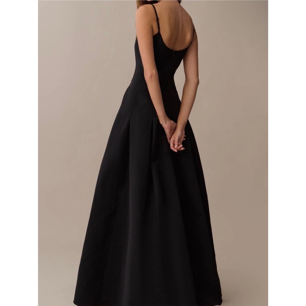 New O.P.T Ziva black gown Dress $322 size 8 - Picture 4 of 7
